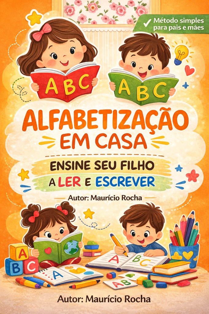Capa do Ebook Alfabetização em Casa