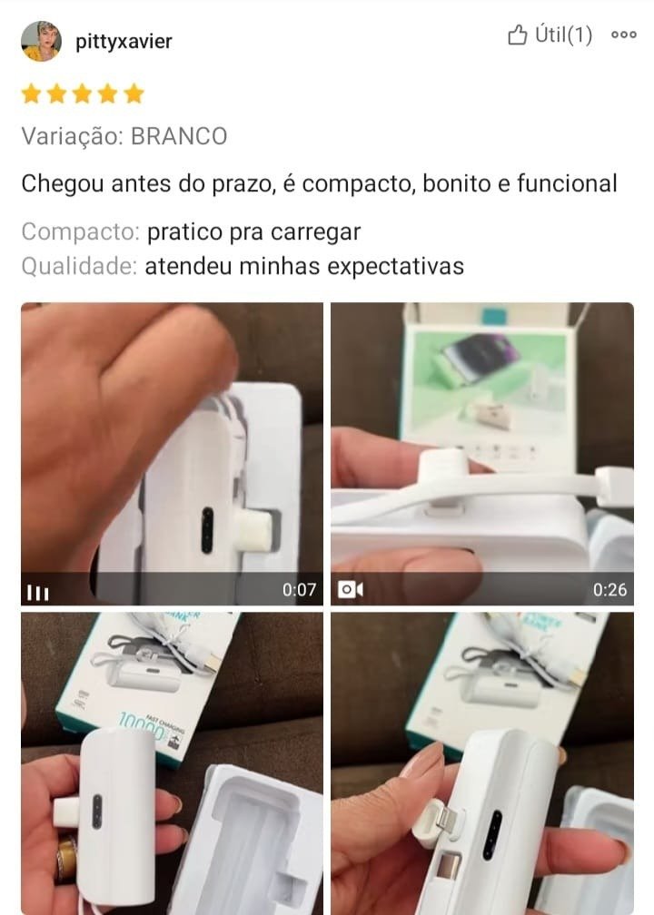 Avaliação de Cliente 1